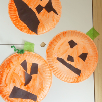 Letter J Activity idea - Jack o Lantern Paper Plate Craft