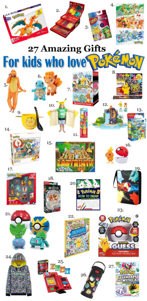 27 Gift ideas for kids who love pokemon that aren't more cards