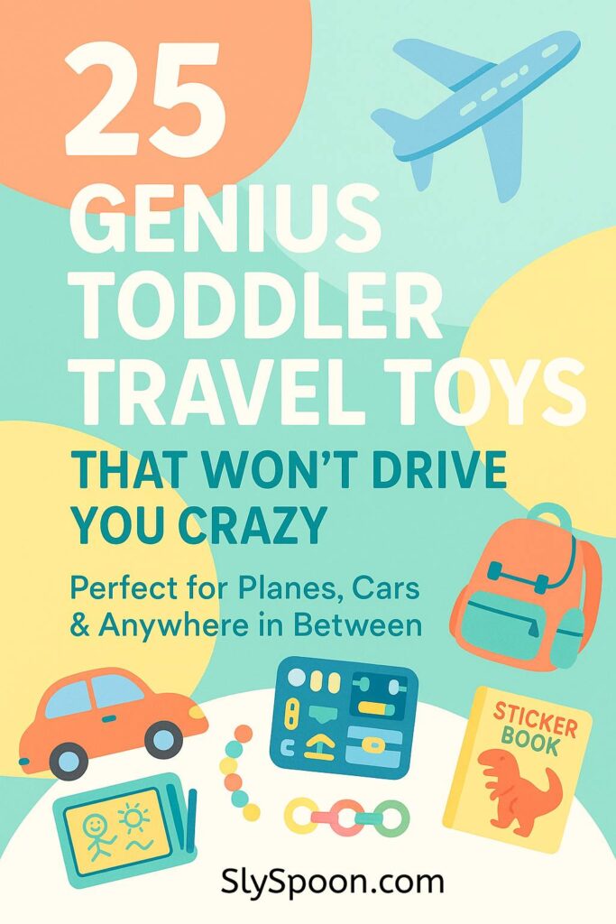 25 Genius Travel Toys for Toddlers (That Won’t Drive You Crazy!) Best Screen Free Road Trip and Airplane Travel Toys For Toddlers and Kids ages 2-4 #toddlertravel #roadtrip #roadtripideas #roadtripwithkids #flyingwithkids #flyingwithtoddlers #toddlertravel #toddlertravelideas #roadtriptoddler #kidtravel #screenfreetravel