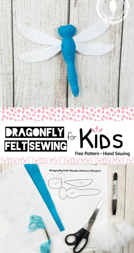 Dragonfly Easy Sew Felt Finger Puppet