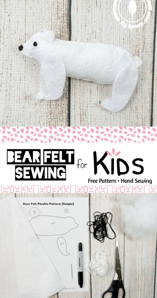Free Printable Felt Bear Pattern for Kids