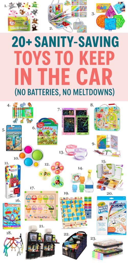 20+ toddler travel toys for the car – quiet, mess-free, and screen-free ideas for road trips