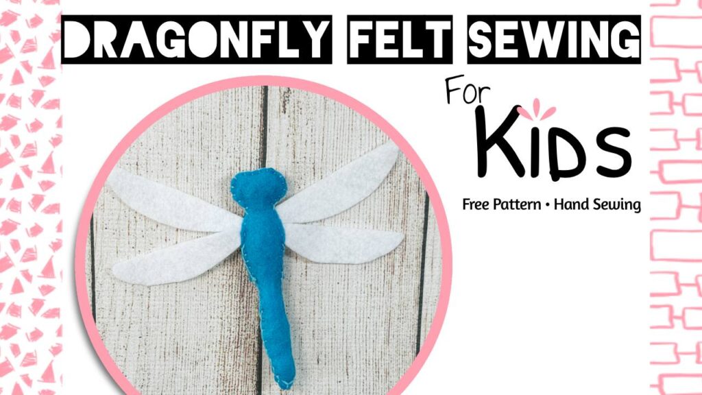 Dragonfly Easy Sew Felt Finger Puppet