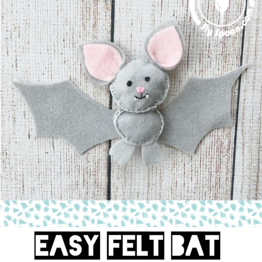 Easy Felt Bat - Free Printable Pattern