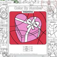 Valetine Color by Number
