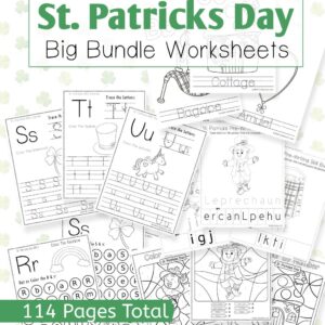 St. Patrick’s Day Alphabet & Activity Bundle | 5 Printable Learning Sets (A–Z & Color by Number)
