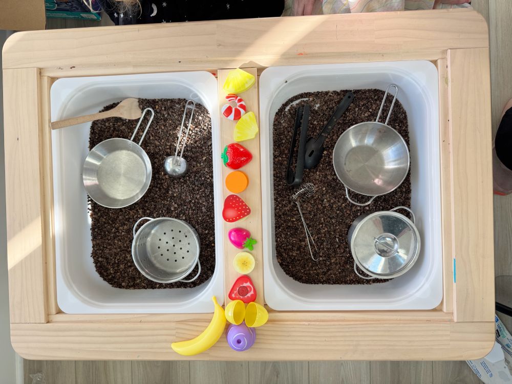 Kitchen Sensory bin idea