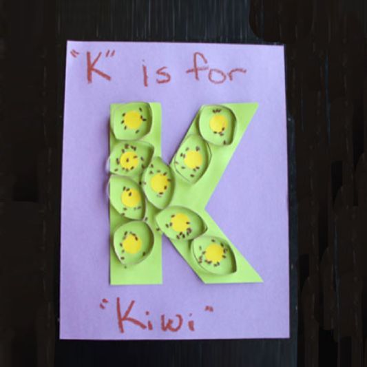 Letter K Kiwi Craft