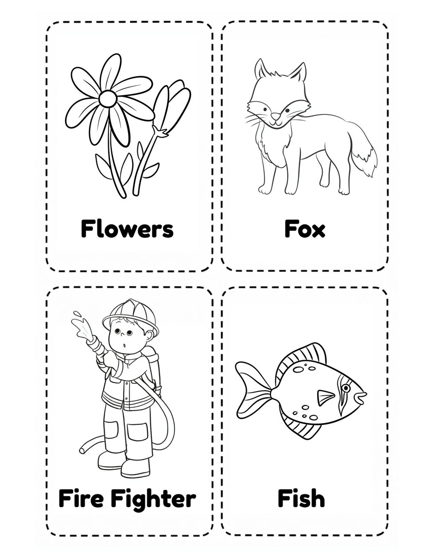 Letter F Flash Card Free Printable to Help Recognize Sound and Letter