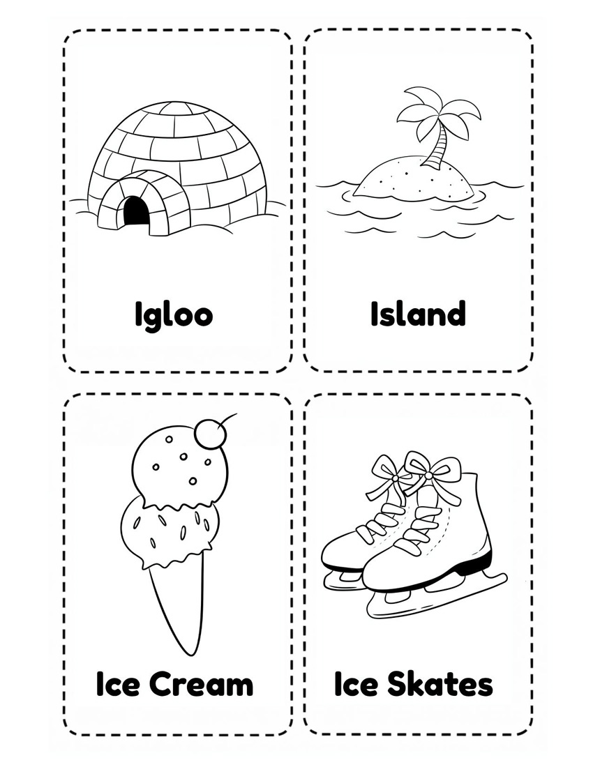 Letter I Flash Card Free Printable to Help Recognize Sound and Letter