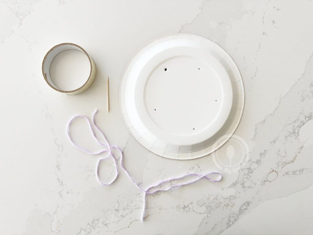 Letter S is for Sewing Star Paper Plate Activity idea for preschoolers and kindergarteners learning Letter S