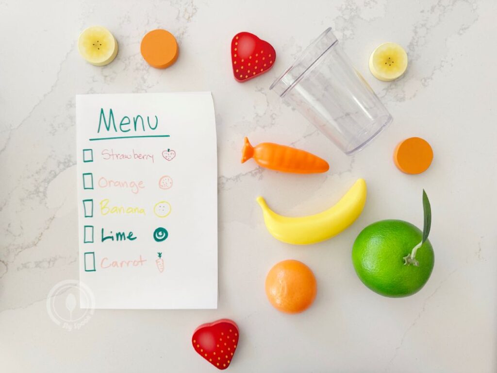 Letter W is Waiter Waitress Pretend Play Idea for idea for preschoolers and kindergarteners learning Letter W