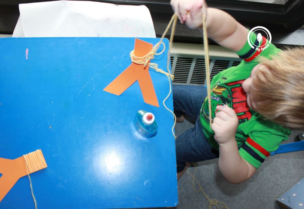 Letter Y is for Yarn Letter Craft idea for preschoolers and kindergarteners learning Letter Y