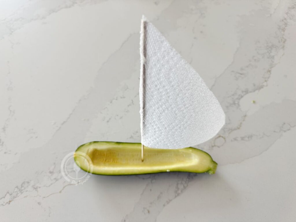 Letter Z is for Zucchini Boat idea for preschoolers and kindergarteners learning Letter Z