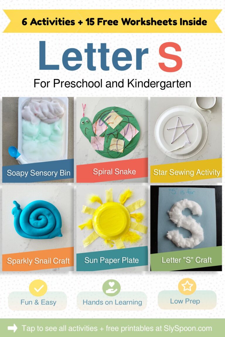 Letter S Hands On Play Extension Activities for Preschool and Kindergarten