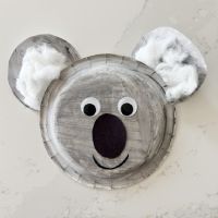 Letter K Koala Paper Plate Craft