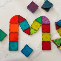 Letter M Magnetic Tile Letter Building
