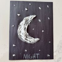 Letter N Night Painting Craft