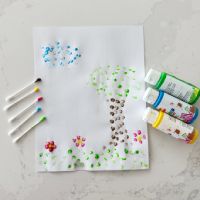 Letter Q Q-tip PaintingCraft