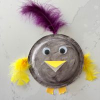 Quail Paper Plate Craft