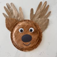 Letter R Reindeer Paper Plate Craft