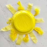 Letter S Sun Paper Plate Craft