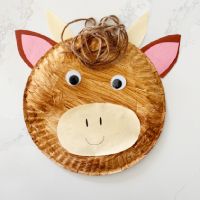 Letter Y Yak Paper Plate Craft