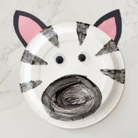 Zebra Paper Plate Craft