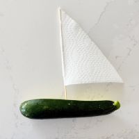 Letter Z Zucchini Boat Activity