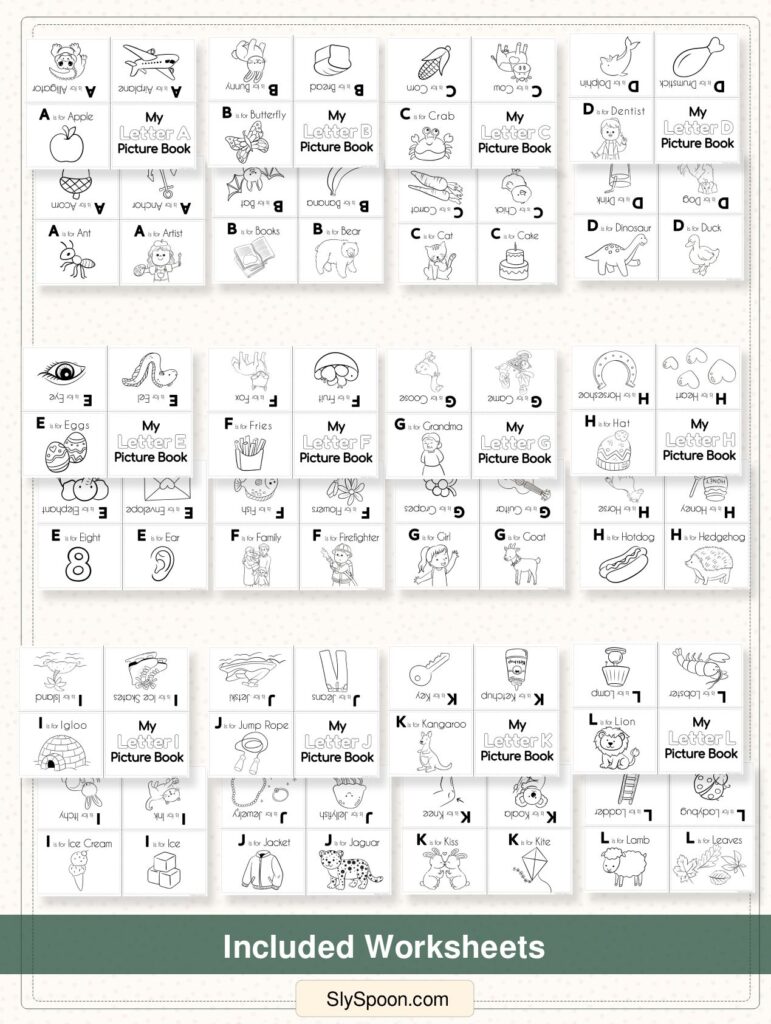 Alphabet Mini Books A–Z | Printable Foldable Letter Books for Preschool ...