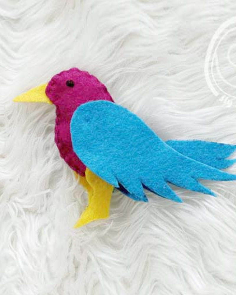 Preview of a beginner felt sewing project