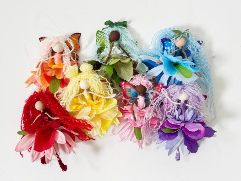 DIY Flower Fairy Doll Craft (Easy Fiber Art Faerie for Adults & Teens)