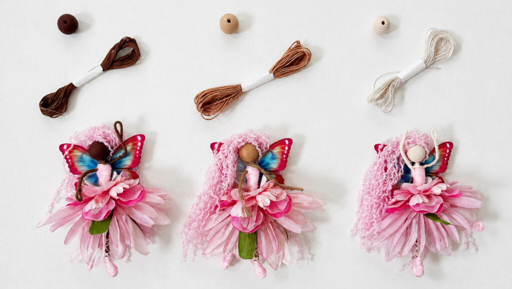 Different skin tones to make the same fairy