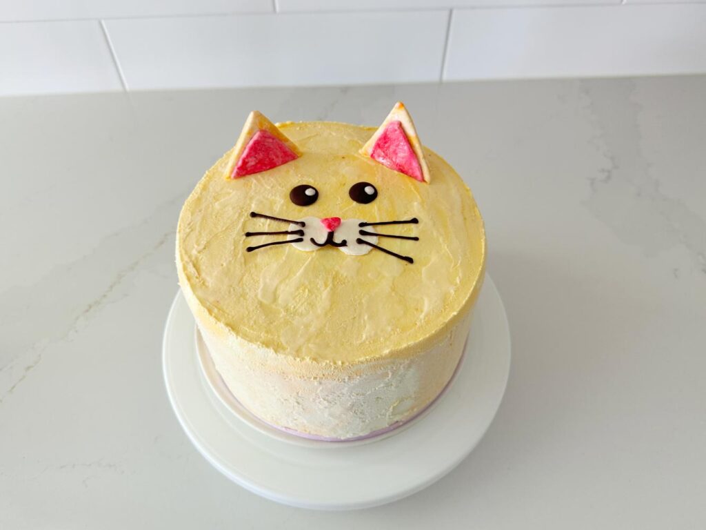 Frost Form Simple Orange Cat Cake