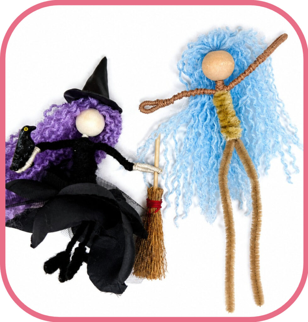 Adult Fiber Art Witch Craft DIY Halloween Home Decor Wrapped Torso