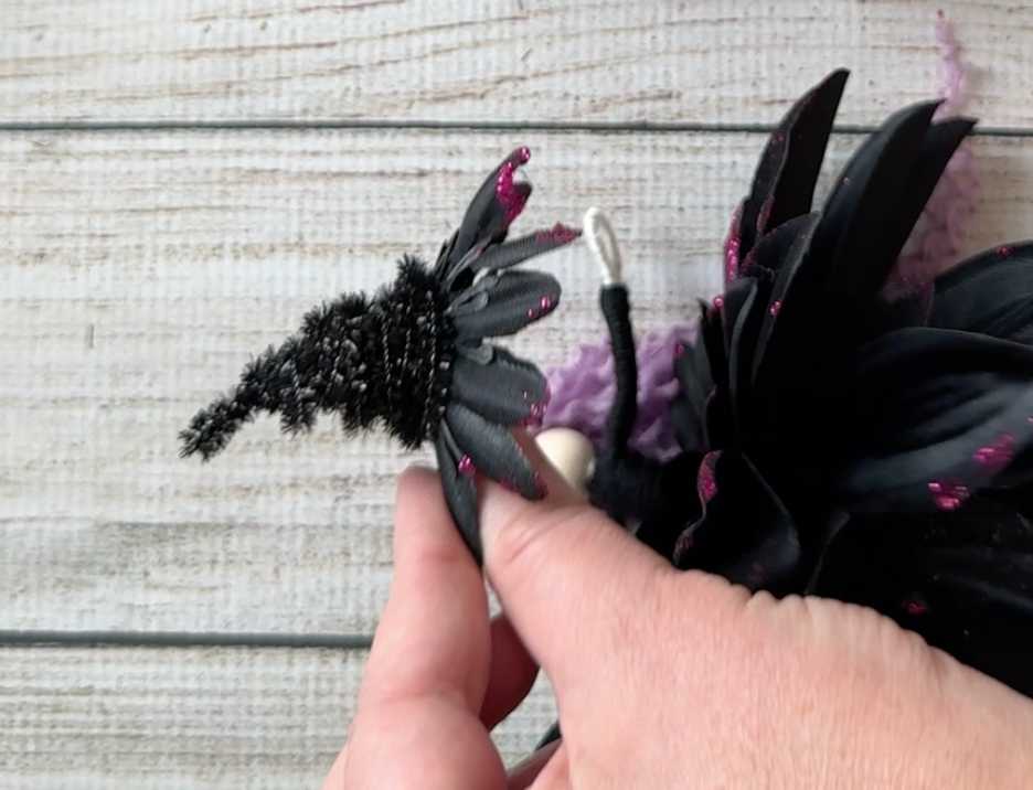 Easy Dollar Tree Halloween Craft Make a Witch tutorial - Making a hat