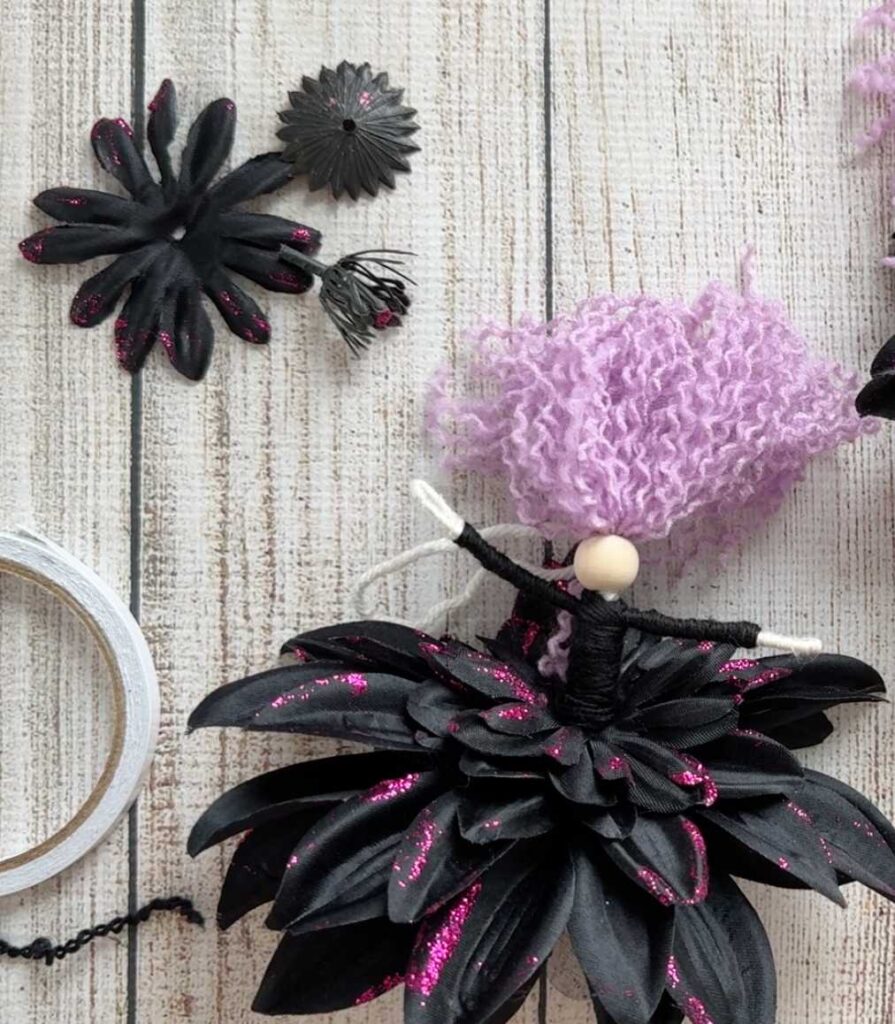 Easy Dollar Tree Halloween Craft Make a Witch tutorial - Making a Hat