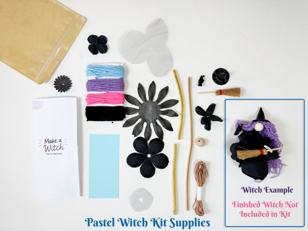 Adult Fiber Art Witch Craft DIY Halloween Home Decor Witch Etsy supplies from Print Unicorn for Pastel Colored Hair