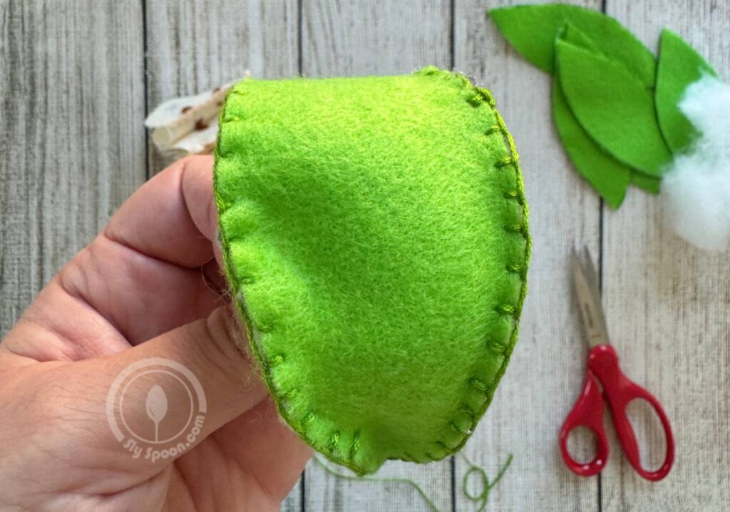 finished green apple slice skin