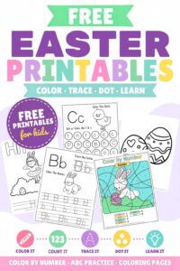 Free Printable Easter Worksheets for Preschoolers and Kindergarteners Letter Tracing Dot Marker and More