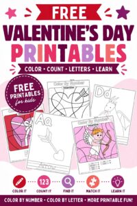 Free Printable Valentine Worksheets for Preschoolers and Kindergarteners Letter Tracing Dot Marker and More